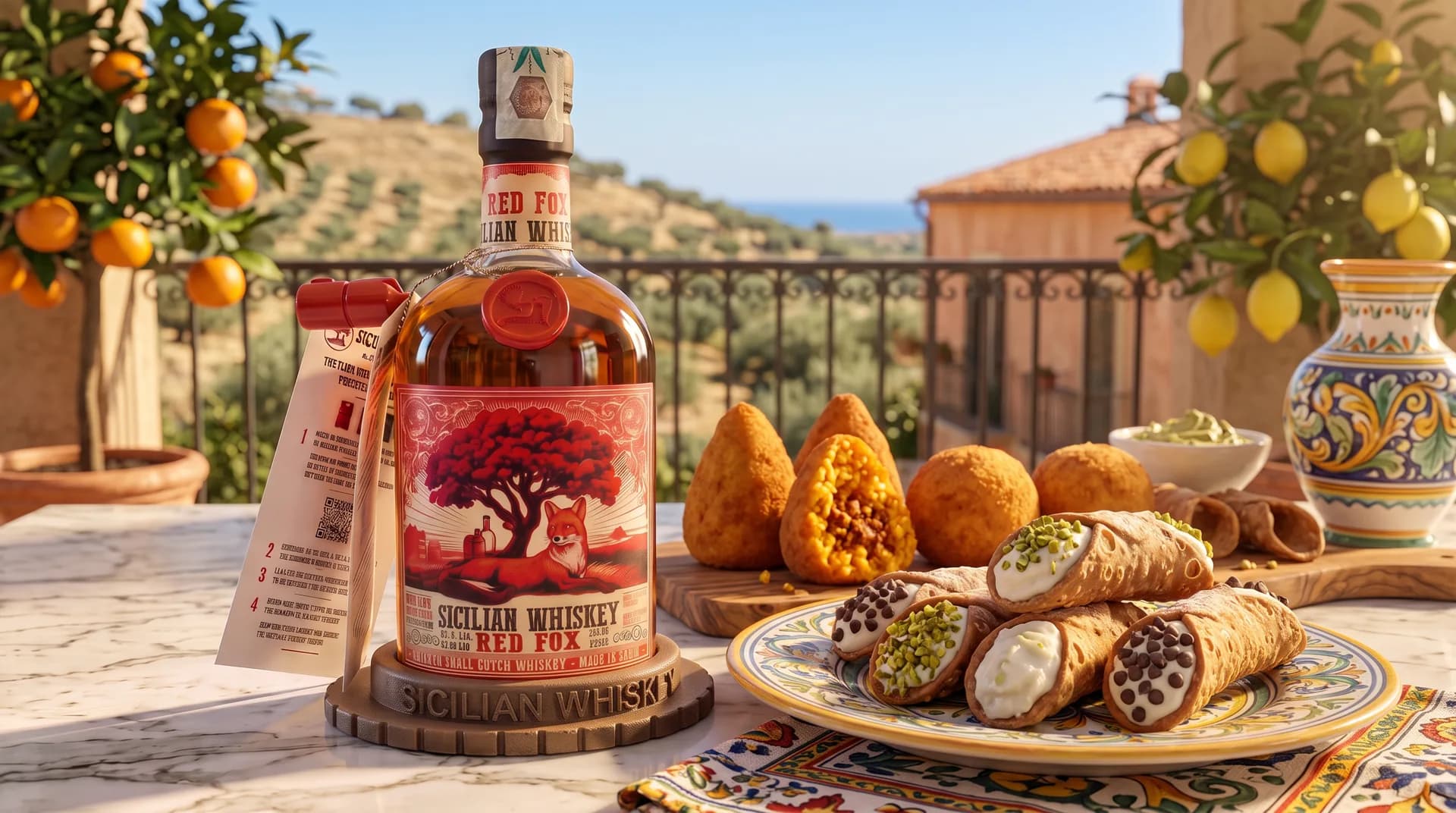 Whiskey Red Fox e prodotti tipici siciliani per il food pairing