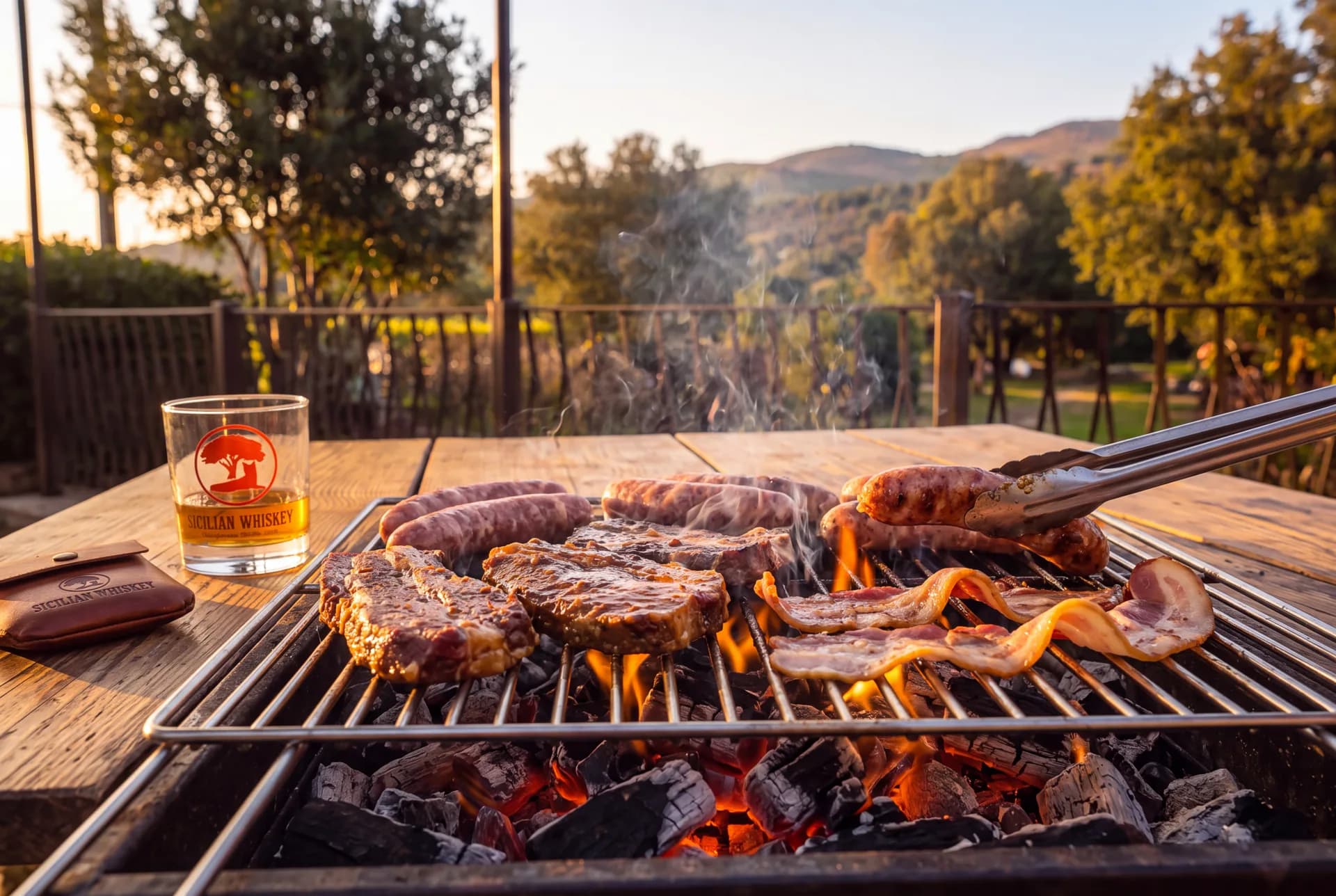 Carne alla brace e whiskey Sicilian Whiskey durante lo Speakeasy BBQ
