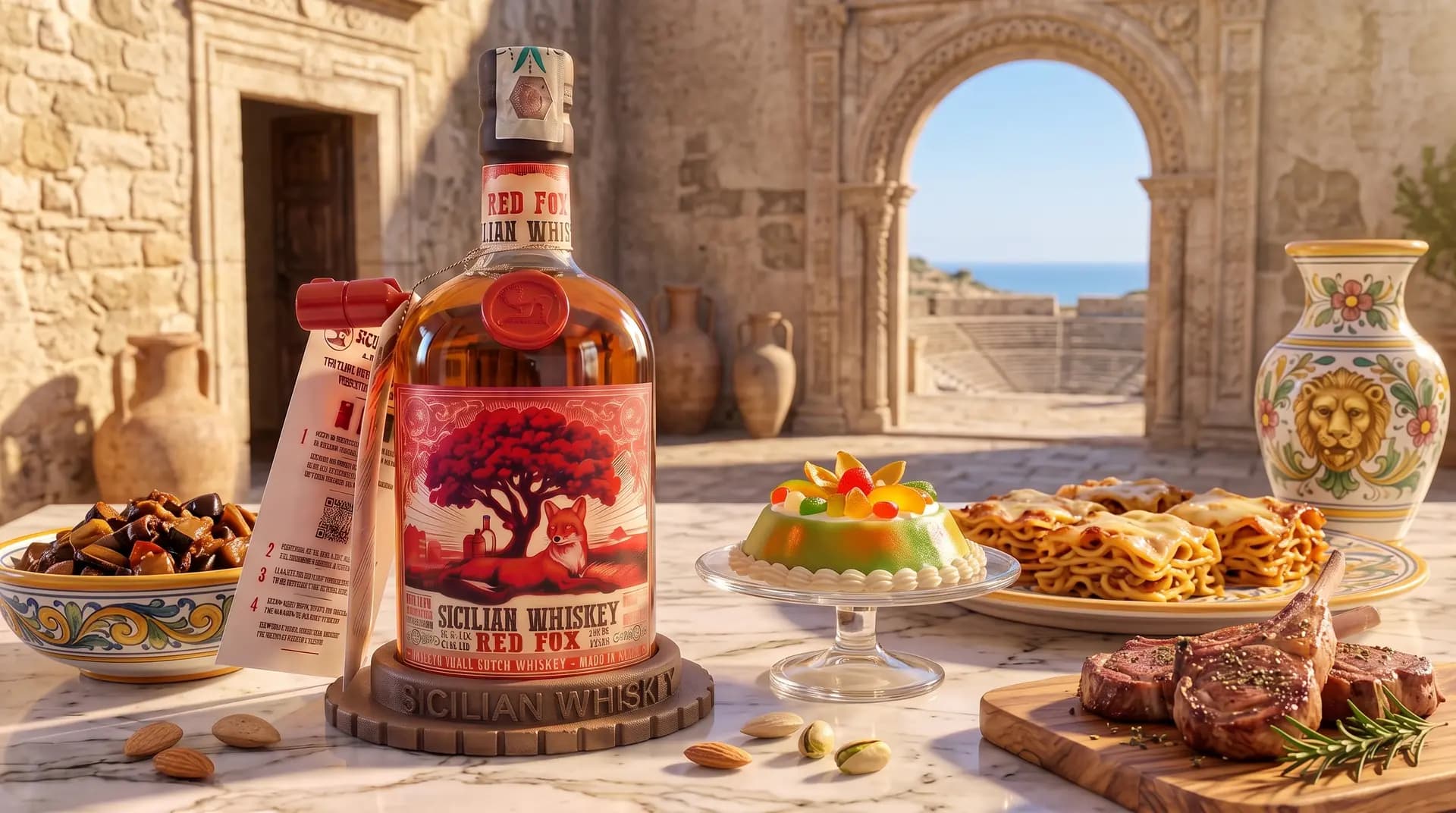 Whiskey Red Fox e prodotti tipici siciliani